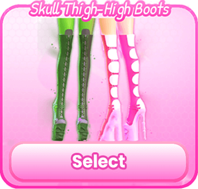 Skull Thigh High Boots..