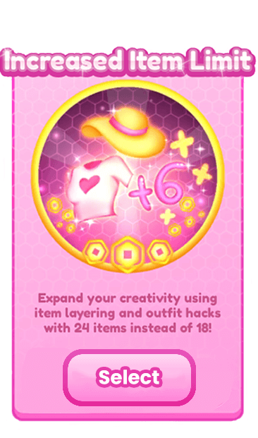 Increased Item Limit..